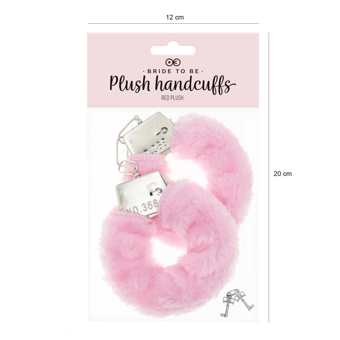 Rózsaszín plüss bilincs leánybúcsúra – szexi kiegészítő a csajos bulira
