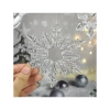 Sada vianočných priehľadných vločiek na stromček, 12 ks