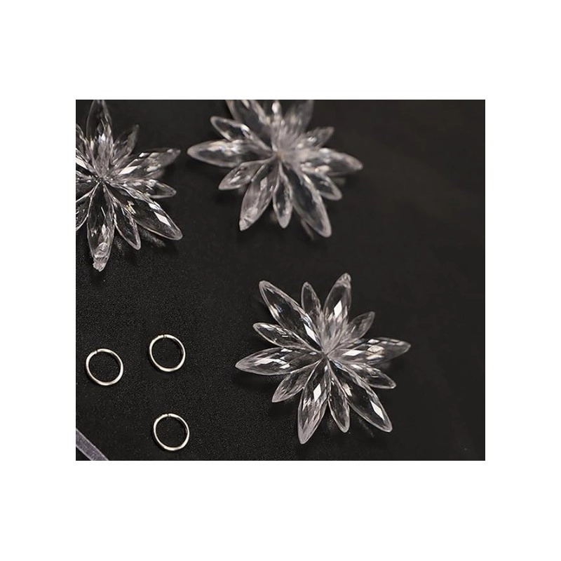 Sada vianočných vločiek na stromček, 12 ks