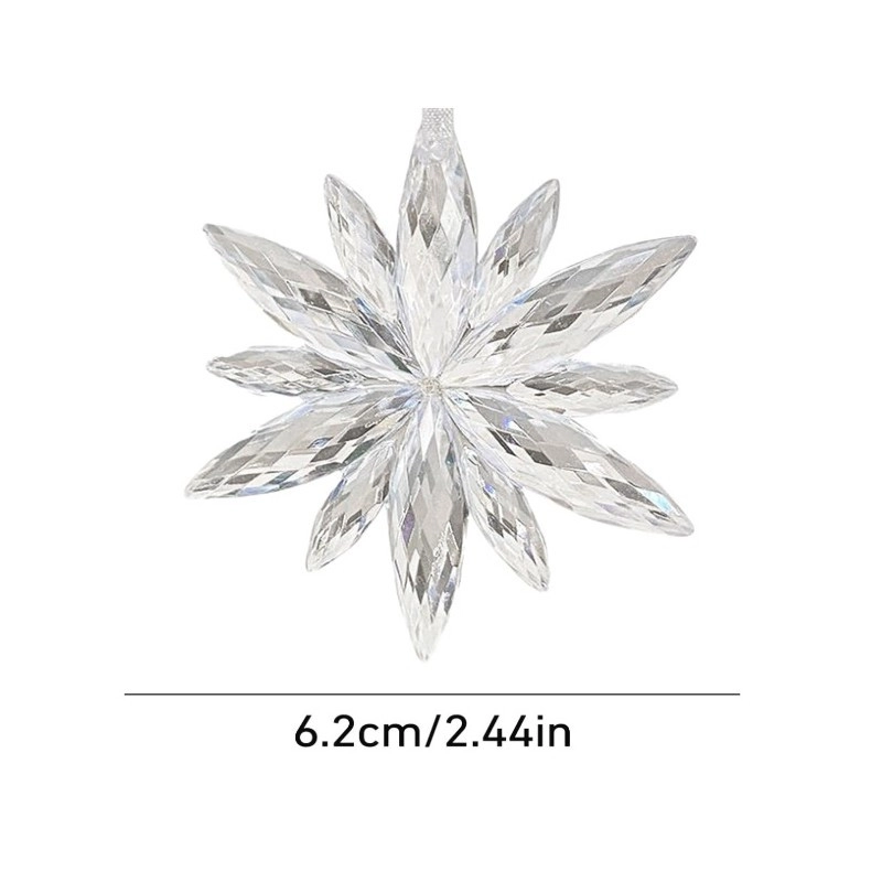 Sada vianočných vločiek na stromček, 12 ks