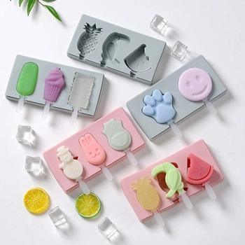 Silikónové formičky na nanuky Smajlík a labka