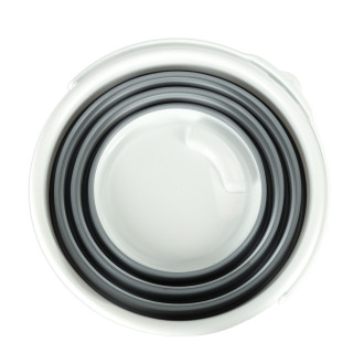 Silikónové skladacie vedro 10L - šedé