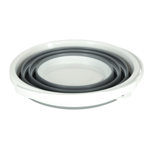 Silikónové skladacie vedro 10L - šedé