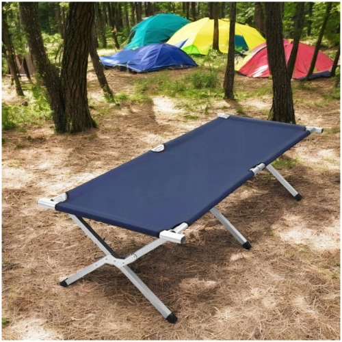 Skládací kempinková postel 190x62 cm, modrá