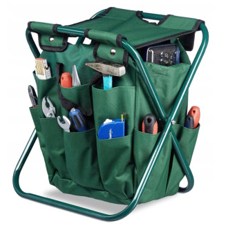 Skladacia stolička do záhrady, na kemping a ryby, zelená