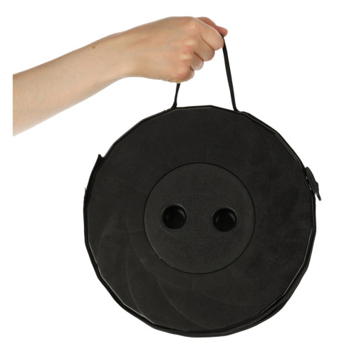 Skládací židle s nastavitelnou výškou, černá