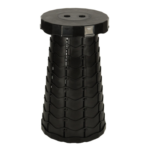 Skládací židle s nastavitelnou výškou, černá