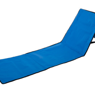 Skladacie plážové lehátko modré, nosnosť 110 kg