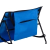 Skladacie plážové lehátko modré, nosnosť 110 kg
