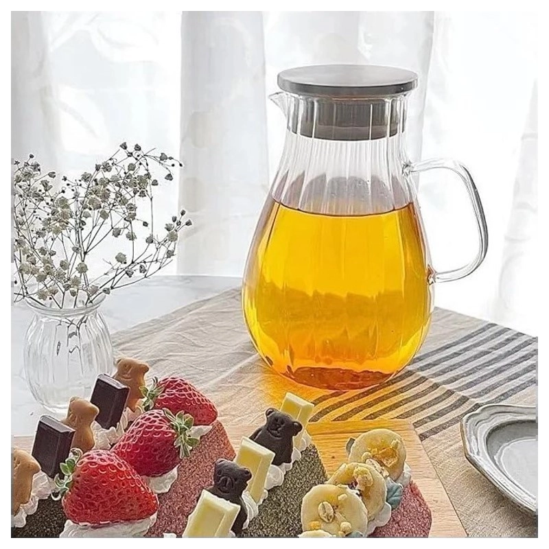 Sklenený džbán s vlnitými stenami, 1 700 ml