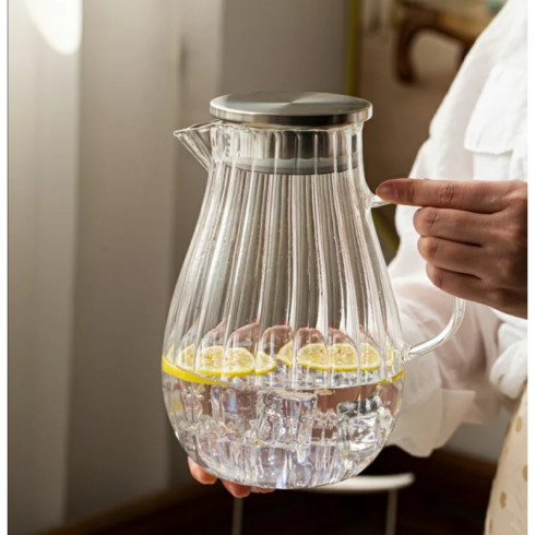 Sklenený džbán s vlnitými stenami, 1 700 ml