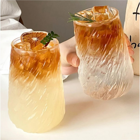 Skleněný pohár vlny - 400 ml