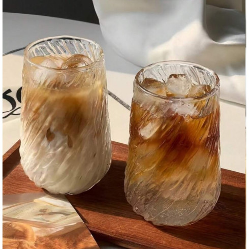 Skleněný pohár vlny - 400 ml