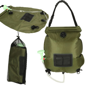 Solárna turistická sprcha s teplomerom, 20l