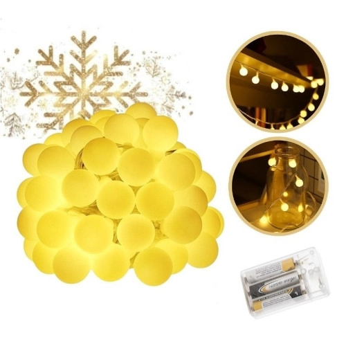 Světelný řetěz 10 m, 71 LED, teplá bílá