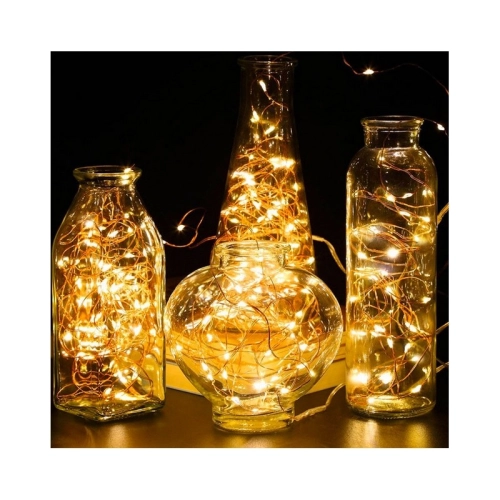 Světelný řetěz 100 LED, teplá bílá, 10 m