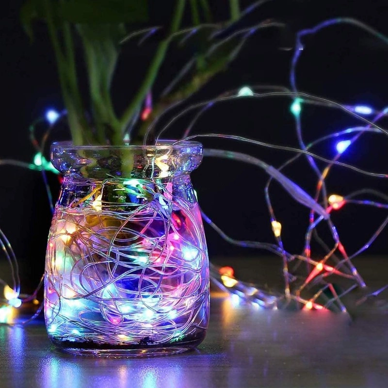 Svetelná reťaz 20 LED USB, multicolor, 20 m