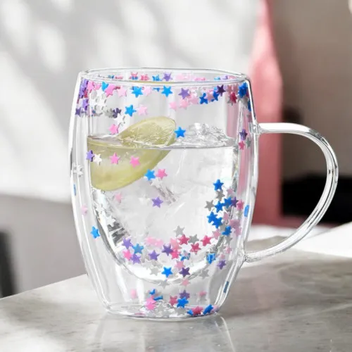 Termo pohár s dvojitou stenou s hviezdičkami 300 ml, 1 ks