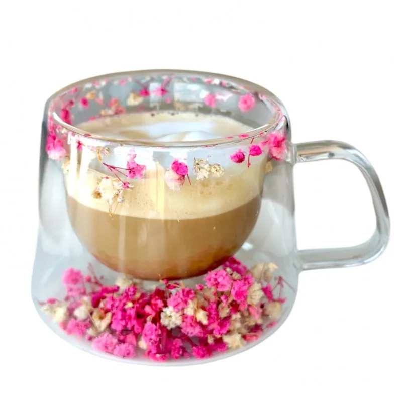 Termo pohár s kvetmi vo vnútri 180 ml, 1 ks 