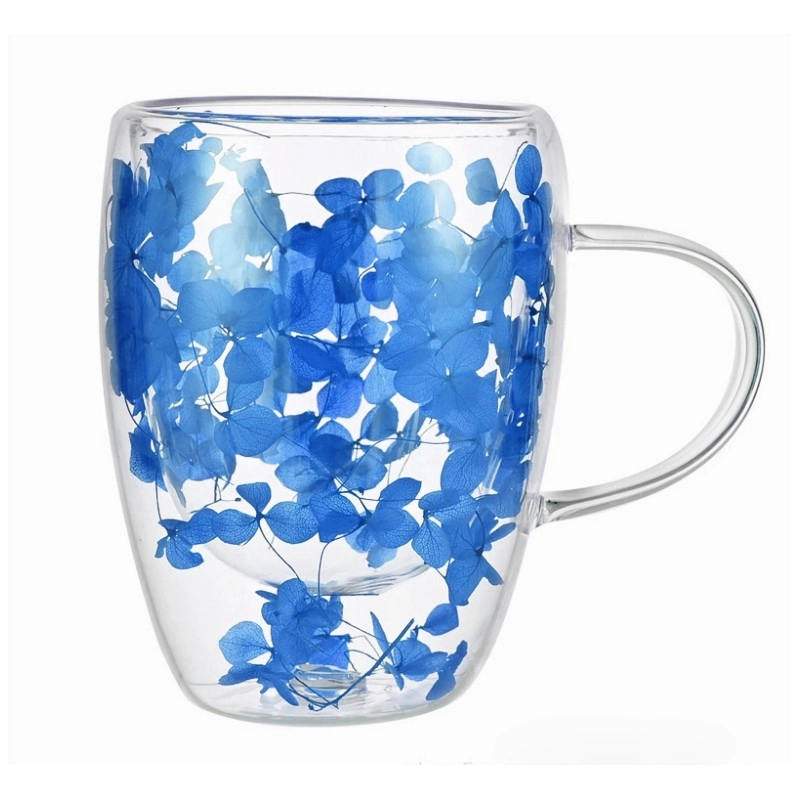 Termo pohár s modrými hortenziami 300 ml, 1ks