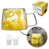 Termo sklenice se žlutými hortenziemi 180 ml, 1ks