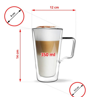 Termo poháre na kávu / caffe latté 350ml, 1 ks