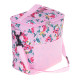 Termotaška na pláž a piknik 11l, ružová s kvetmi
