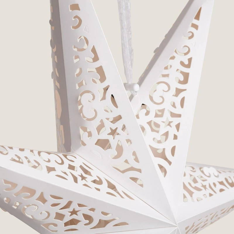 Veľká vianočná hviezda - biela 60 cm