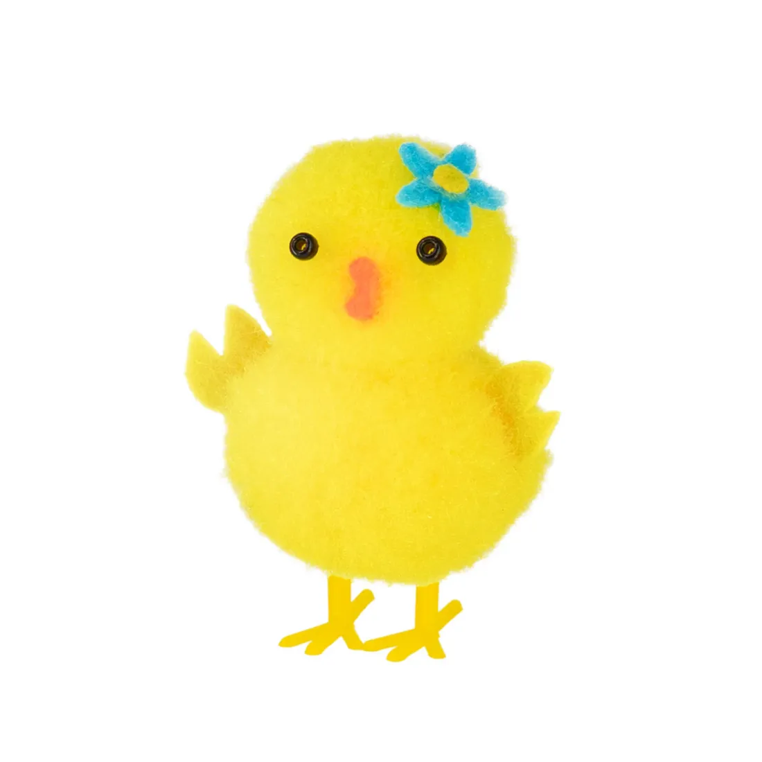 Decorațiuni de Paște - Puișor cu floricică, 6 buc.