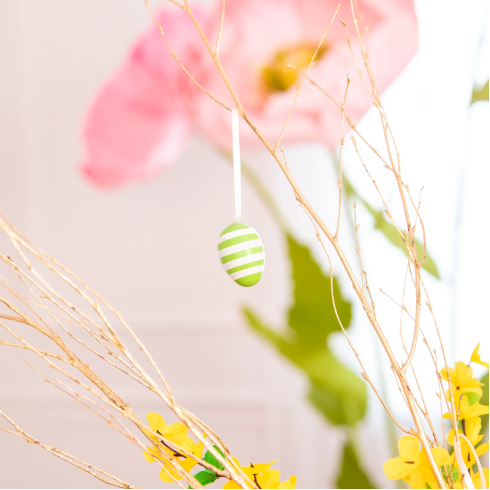 Veľkonočné vajíčka so vzormi zelené 12 ks