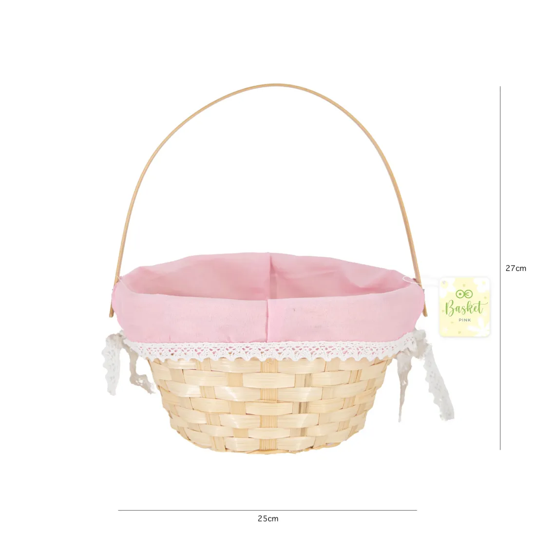 Veľkonočný košík na vajíčka - ružové