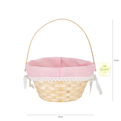 Veľkonočný košík na vajíčka - ružové