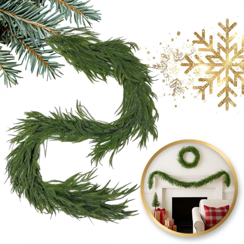 Vianočná girlanda 180 cm, zelená