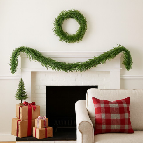 Vianočná girlanda 180 cm, zelená