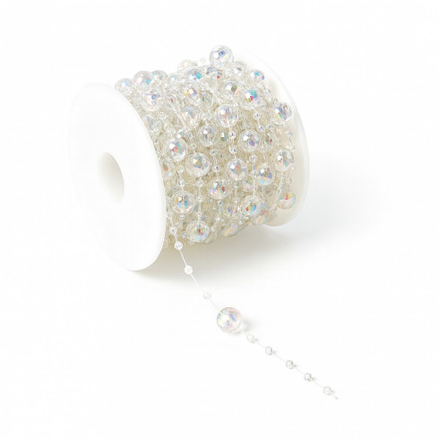 Vianočná girlanda z opálových korálikov, 10 m