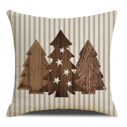 Vianočná obliečka na vankúš 45 × 45 cm, stromčeky