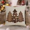 Vianočná obliečka na vankúš 45 × 45 cm, stromčeky