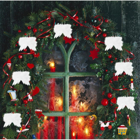 Vianočná ozdoba na stromček – anjelské krídla, biele