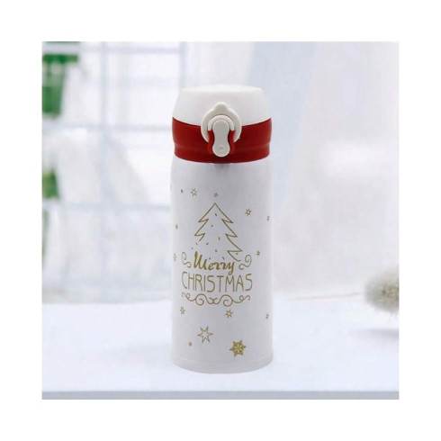 Vianočná termoska 500 ml, biela
