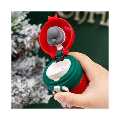 Vianočná termoska 500 ml, čierna