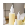 Vánoční LED svíčky na krémovém podstavci, teplá bílá