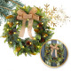 Vánoční dekorativní věnec na dveře, 45 × 45 cm