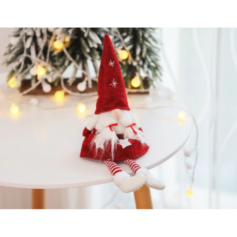 Vianočný plyšový škriatok, 32 cm