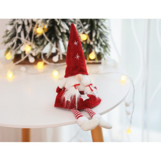 Vianočný plyšový škriatok, 32 cm