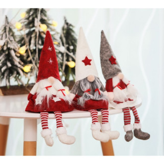 Vianočný plyšový škriatok, 32 cm