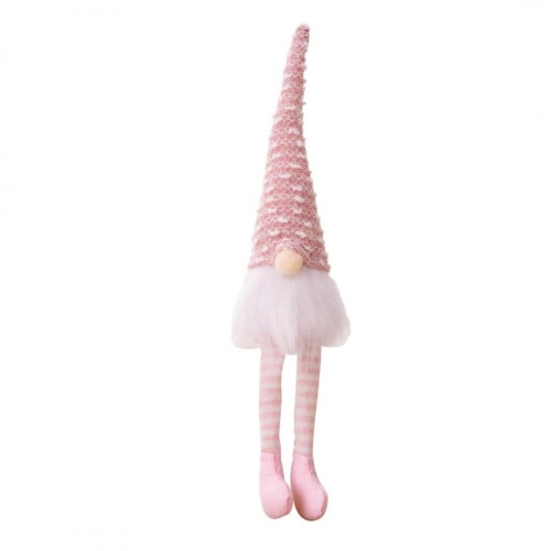 Vianočný plyšový škriatok 34,5 cm, ružový