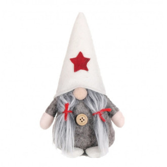 Vianočný plyšový trpaslík, 19 cm