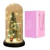 Vianočný stromčekv v krištáľovom skle s LED osvetlením v darčekovom balení