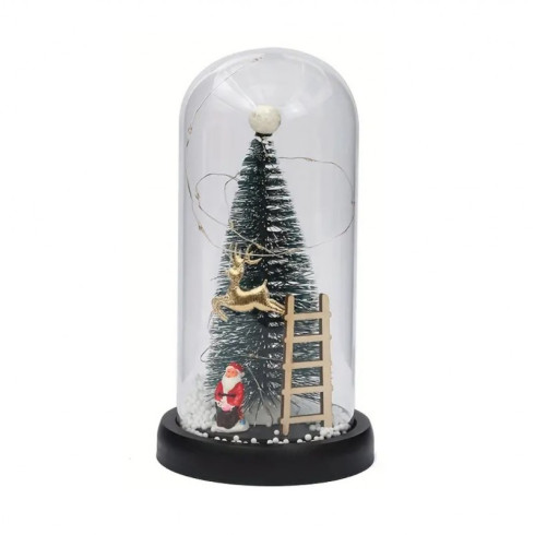 Vánoční stromek v křišťálovém skle s LED osvětlením v dárkovém balení