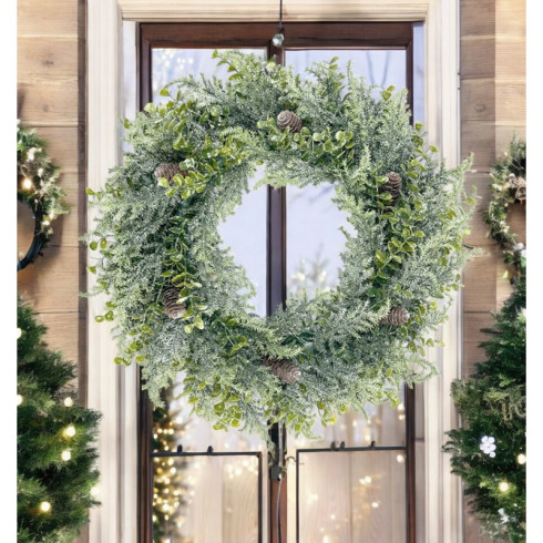 Vánoční věnec na dveře, průměr 38 cm